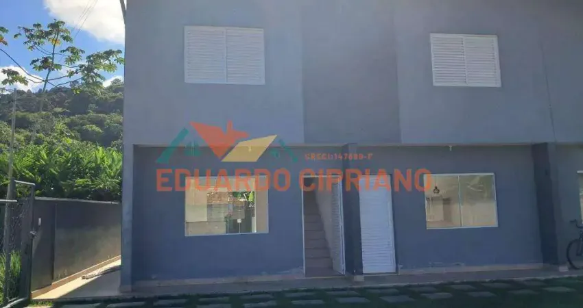 Casa com 2 dormitórios para alugar, 65 m² por r$ 2.400,00/mês - capricórnio iii - caraguatatuba/sp