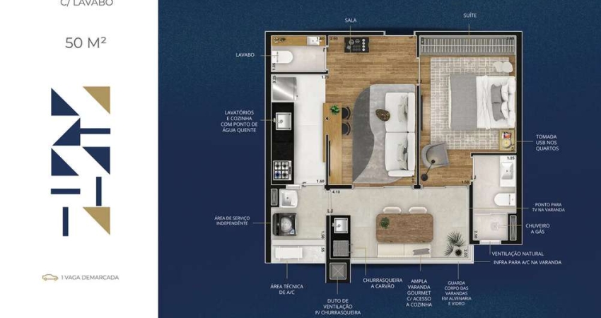 Apartamento com 1 quarto à venda em Pinheiros, São Paulo 