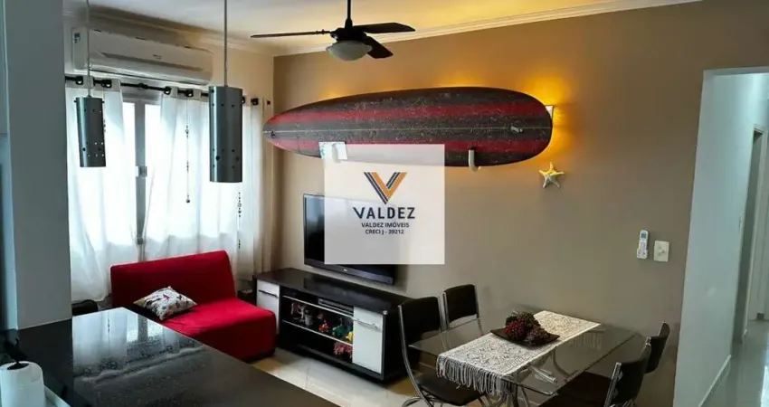Vende-se apartamento no Tombo/Guarujá de 2 dorm/suite/mobiliado/cozinha americana/vaga/50 m da praia