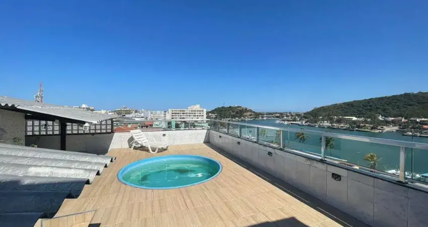 Cobertura r$750 mil à venda, centro com vista para o canal, cabo frio, rj