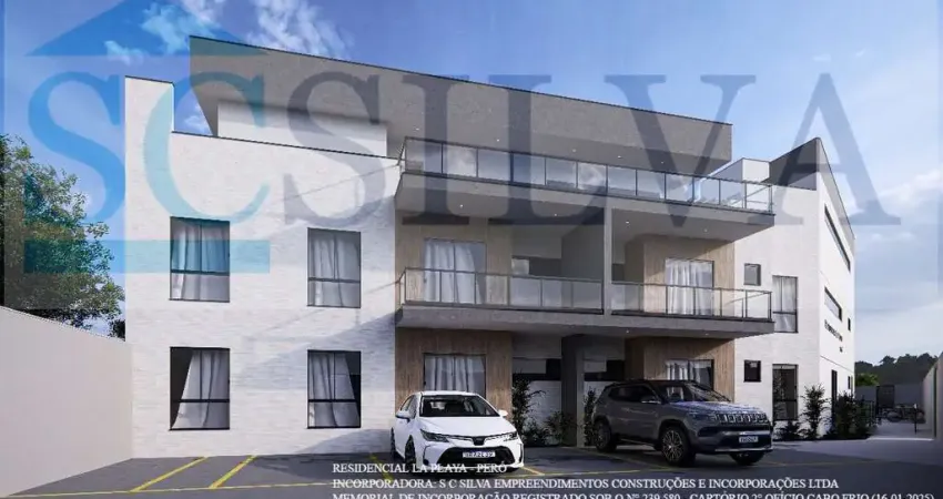 R$ 286.000 - lançamento - apartamento com 1 quarto, sendo 1 suite,  á venda, peró, cabo frio, rj