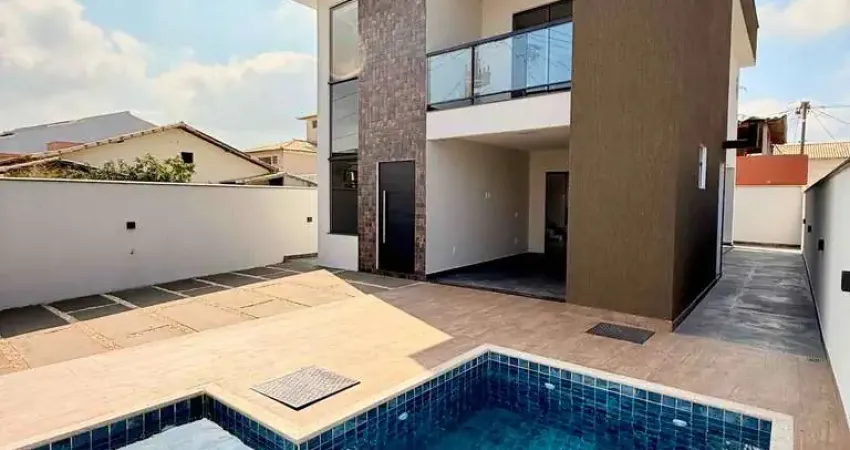 R$ 750 mil casa moderna 3 qts em condomínio à venda, monte alto , arraial do cabo, rj