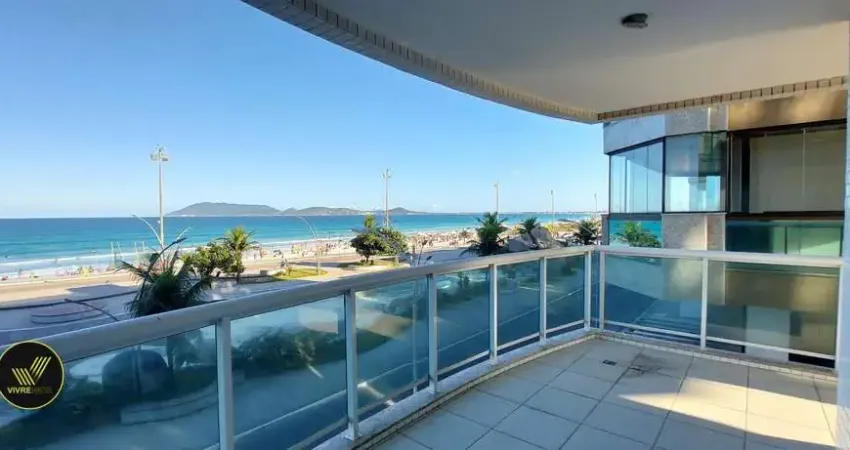 R$ 1.900.000,00 apartamento luxuoso à venda, de frente para praia do forte , 4 suítes ,cabo frio, r