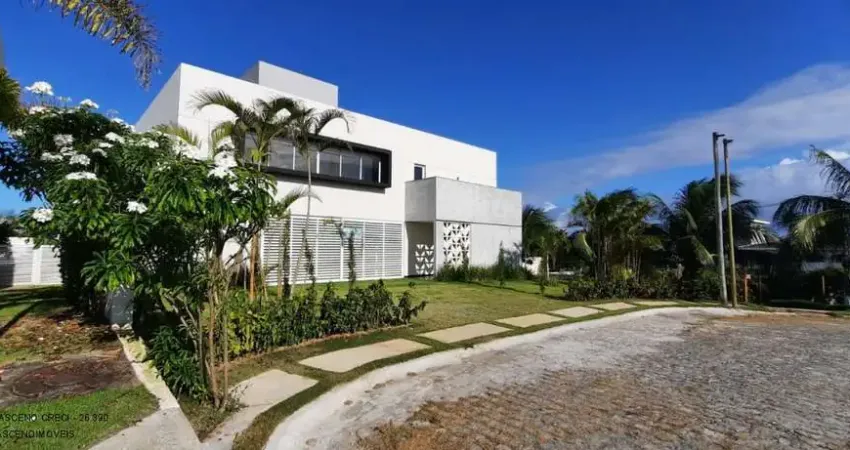 Casa de luxo em condomínio à venda em Busca Vida, Camaçari-BA: 4 quartos, 4 suítes, 2 salas, 2 banheiros, 4 vagas, 400m².