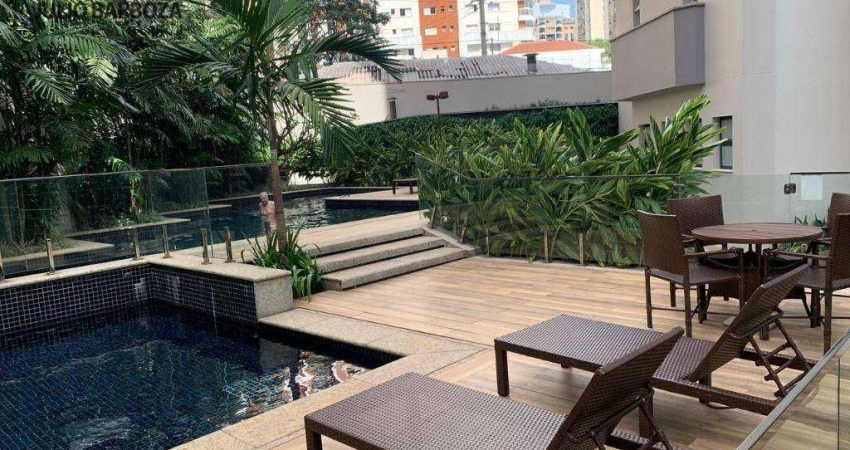 Apartamento com 210m², em Moema pássaros, com  4 dormitórios, sendo 3 suítes, 3 vagas de garagem