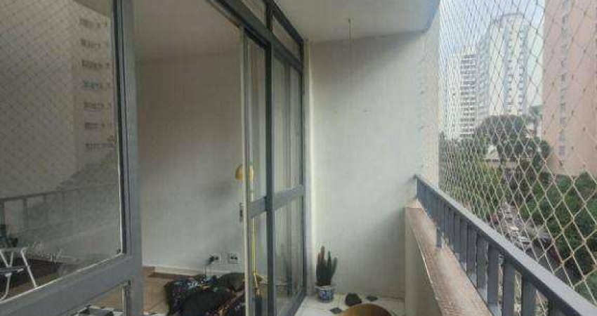 Apartamento em Moema pássaros com 103m², 3 dormitórios, 2 banheiros, sacada, e 1 vaga de garagem demarcada