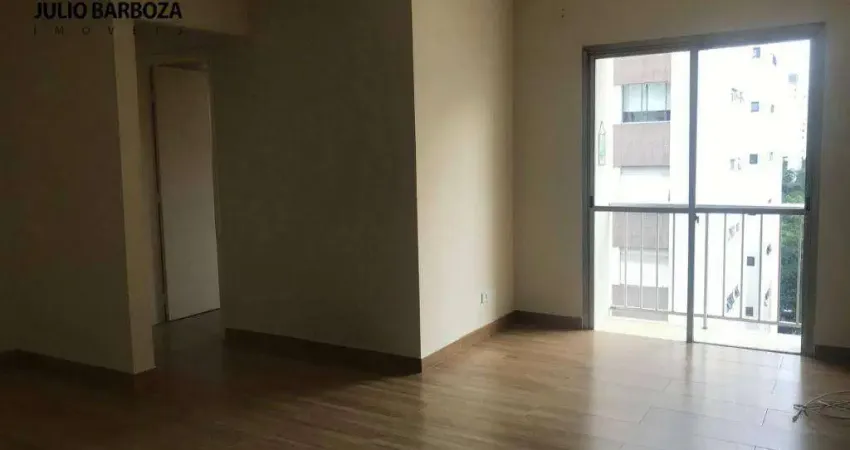 Apartamento reformado,em Moema pássaros, 70m, 2 dormtiórios, 2 banheiros, sacada, e 1 vaga de garagem