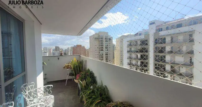 Apartamento em Moema com 4 suítes, 3 vagas de garagem