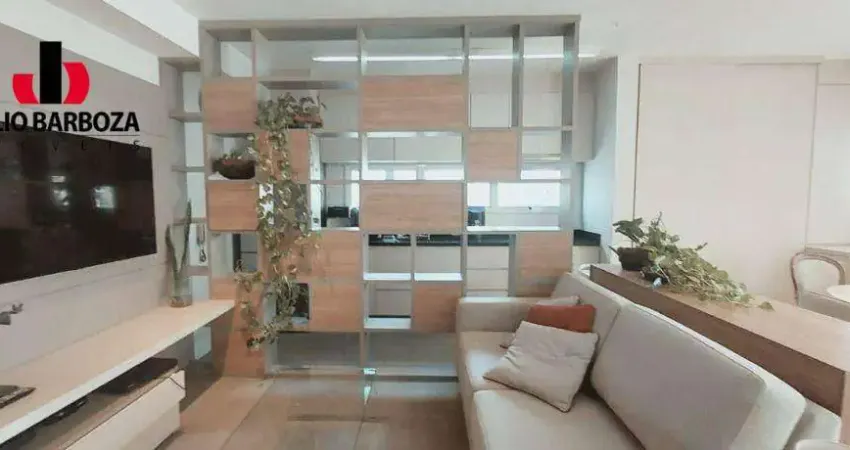 Prédio novo, apartamento com 61m², 1 dormitório, sendo 1 suíte, closet, sacada, e 2 vagas de garagem.