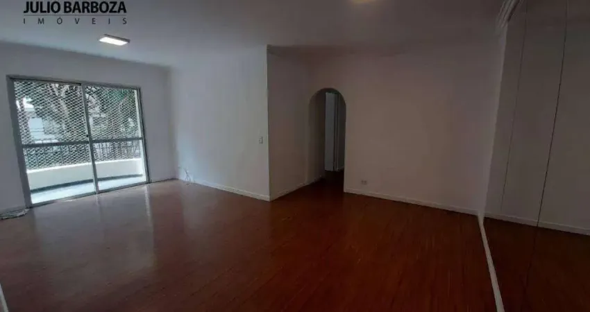 Apartmento em Moema, 100m²,com 3 dormitórios, sendo 1 suíte,e 2 vagas de garagem