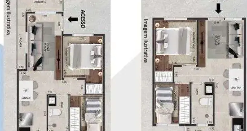Apartamento com 2 dormitórios à venda, 33 m² por r$ 320.000,00 - vila santa tere