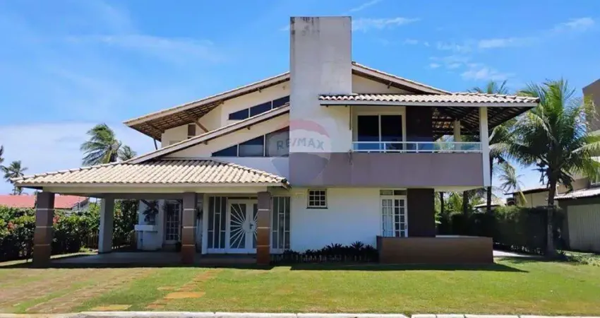 Aluga-se, mansão de luxo à beira-mar no condomínio camurupim | 4 suítes, sauna, vista mar – aracaju/se