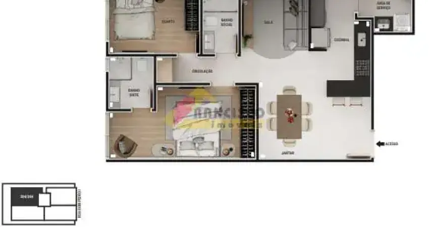 Apartamento à venda, 2 quartos, 1 suíte, 2 vagas, Sidil - Divinópolis/MG