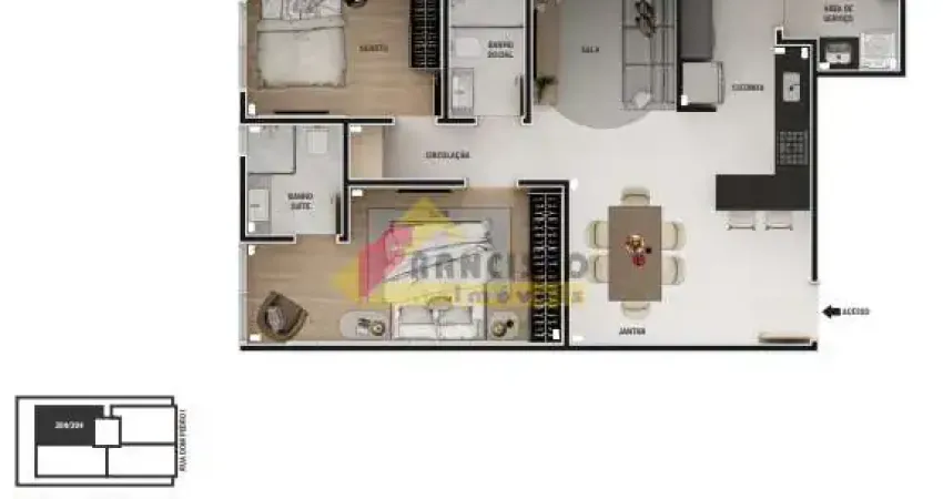 Apartamento à venda, 2 quartos, 1 suíte, 1 vaga, Sidil - Divinópolis/MG