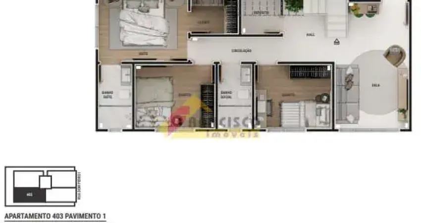 Apartamento Cobertura à venda, 3 quartos, 1 suíte, 2 vagas, Sidil - Divinópolis/MG