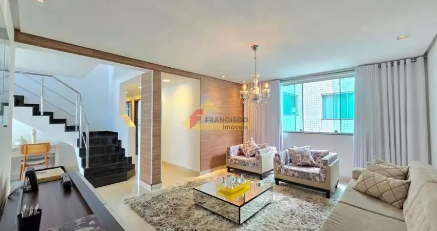 Apartamento cobertura à venda, 4 quartos, 2 suítes, 3 vagas, santo antônio - divinópolis/mg