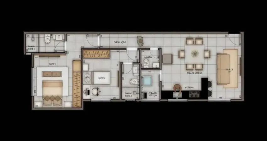 Apartamento à venda, 2 quartos, 2 suítes, 1 vaga, Sidil - Divinópolis/MG