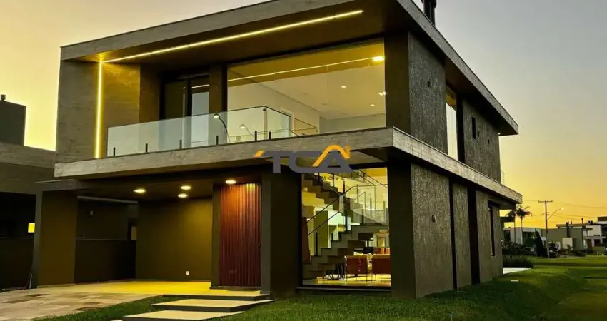 Casa 04 suítes mobiliada e decorado no condomínio Reservas das águas
