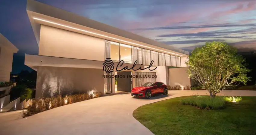 Residencial tamboré 2 - casa cristal, 6 quartos (suítes), 2.385m² à venda por r$ 78.000.000,00 - luxo absoluto no tamboré 2 em alphaville sp