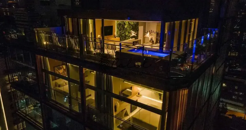 Edifício Forma Itaim - Apartamento Cobertura Duplex mobiliada 180m² com 3 quartos à venda por R$ 7.100.000,00 - Foama Itaim - Itaim Bibi - São Paulo/SP