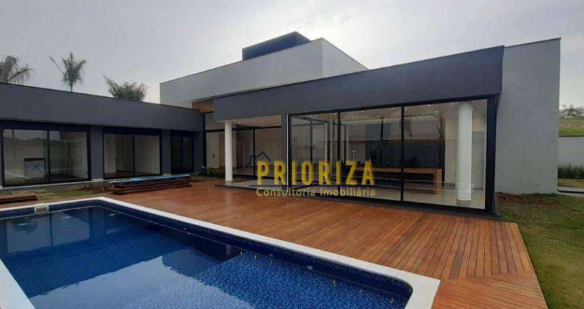 Linda casa térrea com 4 dormitórios à venda, 500 m² por R$ 4.500.000 - Condomínio Saint Patrick - Sorocaba/SP