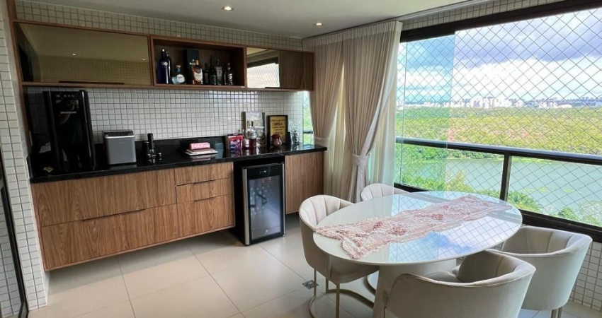 Parque Tropical | 4 Suítes, 155m², Varanda Gourmet com Vista Livre para o Parque de Pituaçu