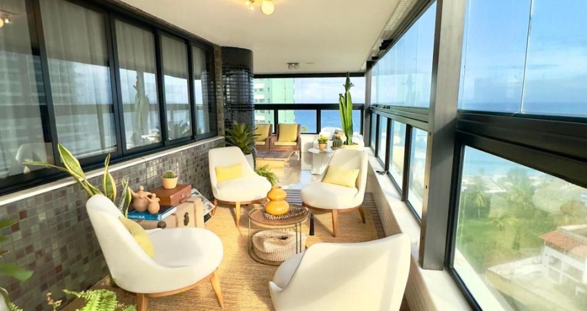 Apartamento Alto Padrão com Vista Mar de 180º à Venda no Morro do Gato | 240m² | 3 Suítes | 1 por Andar