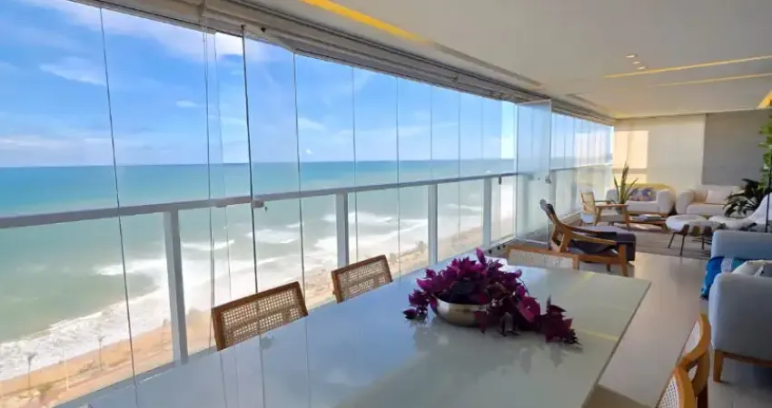 Apartamento frente mar no premier jaguaribe — 188m², 2 suítes (reversível para 3), varanda ampla e 3 vagas