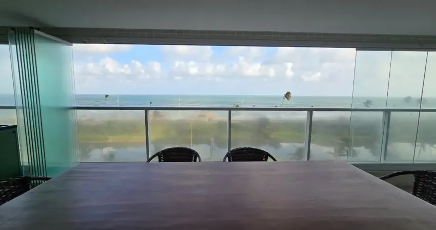 Vista mar deslumbrante no premier jaguaribe — 187m², 4 suítes (1 transformada em closet) e varanda gourmet