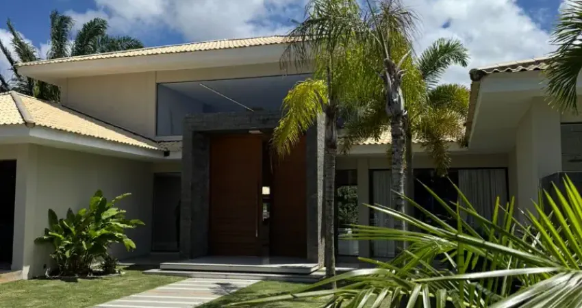 Condomínio encontro das águas | casa térrea de alto padrão com 6 suítes