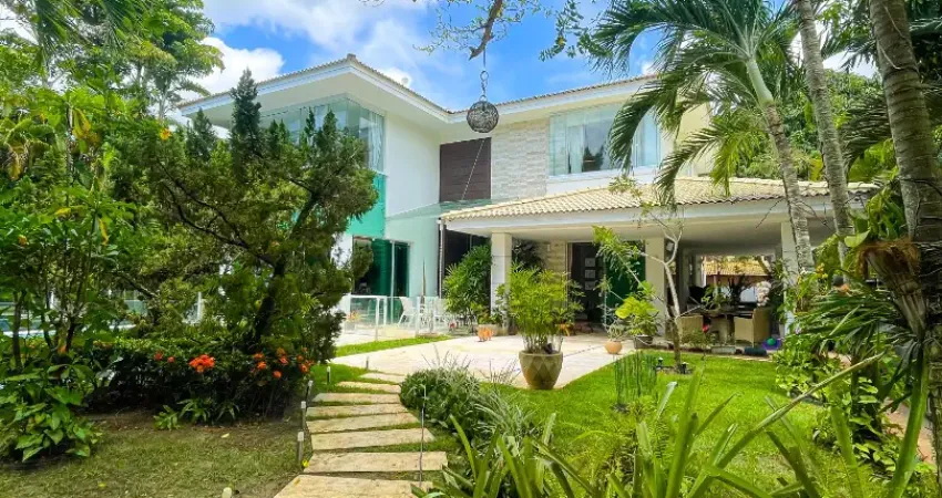 Busca vida | casa com 4 suítes, piscina com raia, cinema e energia solar