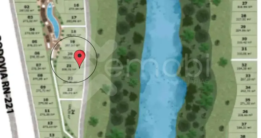 Lote à venda em são miguel do gostoso | vela santo cristo | 282m²