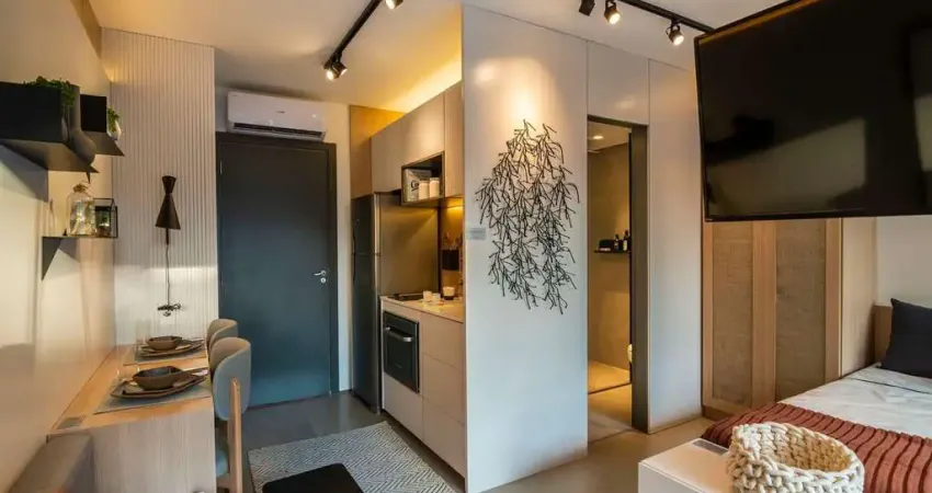 O imóvel no bairro liberdade e possui 28 metros quadrados com 1 dorm