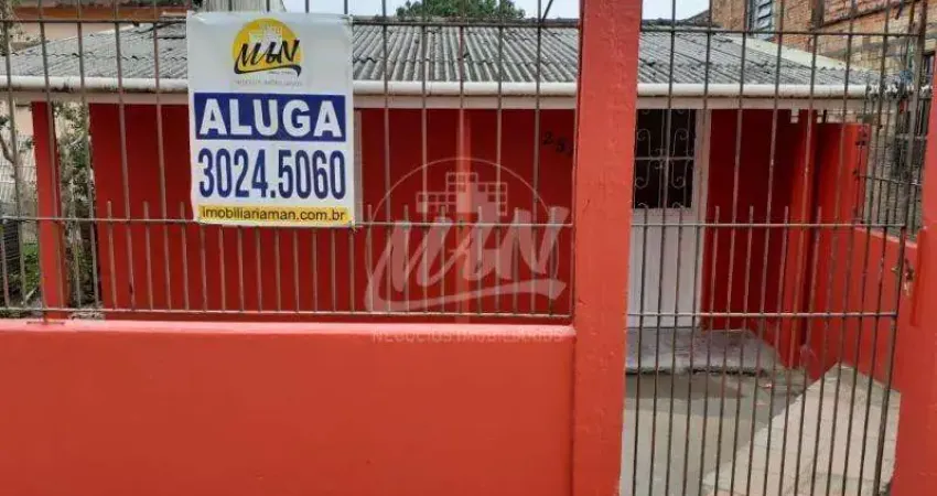CASA DE 2 DORMITÓRIOS, SALA, SALA DE JANTAR, COZINHA AMPLA, BANHEIRO,  ÁREA DE SERVIÇOS. RUA CAMARGO CORRÉA 45 - CAMPO NOVO. CONTRATO DE LOCAÇÃO POR GARANTIA SEGURO FIANÇA. LIGUE - 51.984102913.