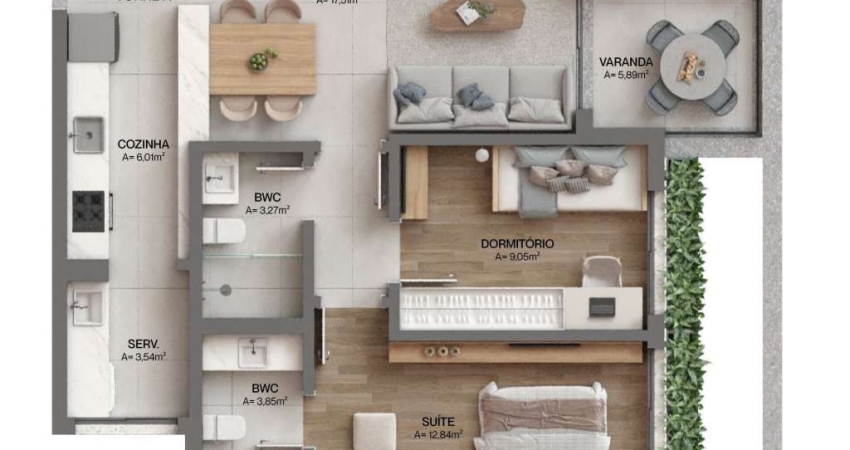 Apartamento à venda no bairro Cacupé - Florianópolis/SC