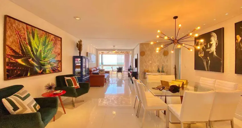 Maravilhoso apartamento finamente mobiliado  frente para o mar.