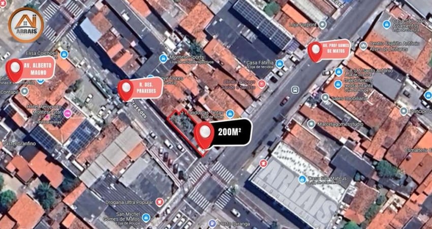 Terreno, 200 m² - venda por R$ 430.000,00 ou aluguel por R$ 4.000,00/mês - Montese - Fortaleza/CE