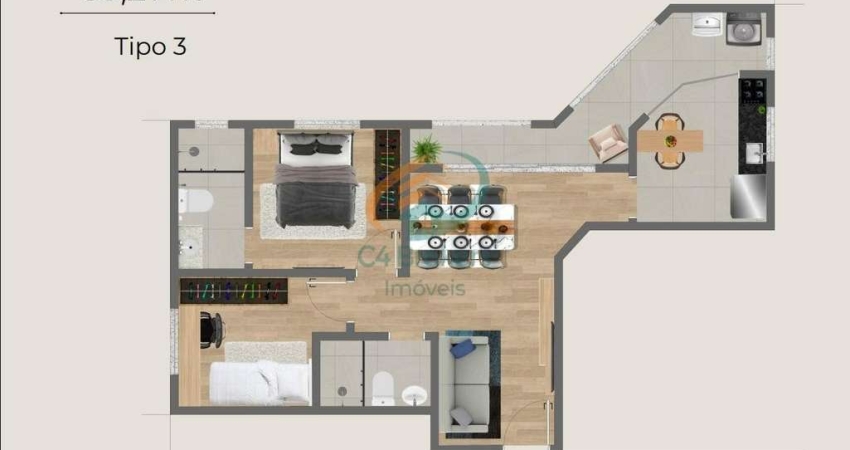 Apartamento com 2 quartos à venda na Vila Tijuco, Guarulhos 