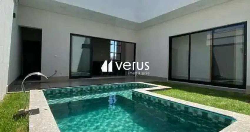 Casa em condomínio no Portal do Valle: 03 suítes, varanda gourmet e piscina aquecida