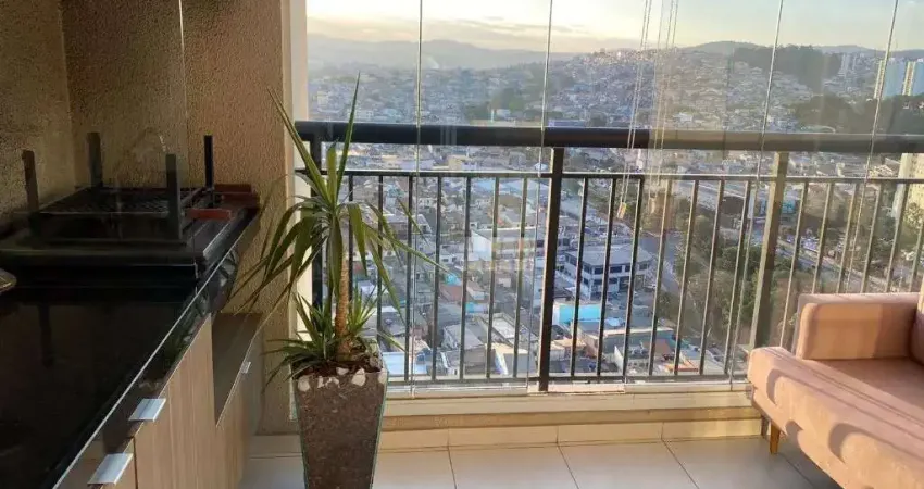 Lindo apartamento de 68 metros com lazer completo no cidade maia com 2 quartos 1 suíte varanda gourmet com churrasqueira ao lado do shopping maia em g - ap0464