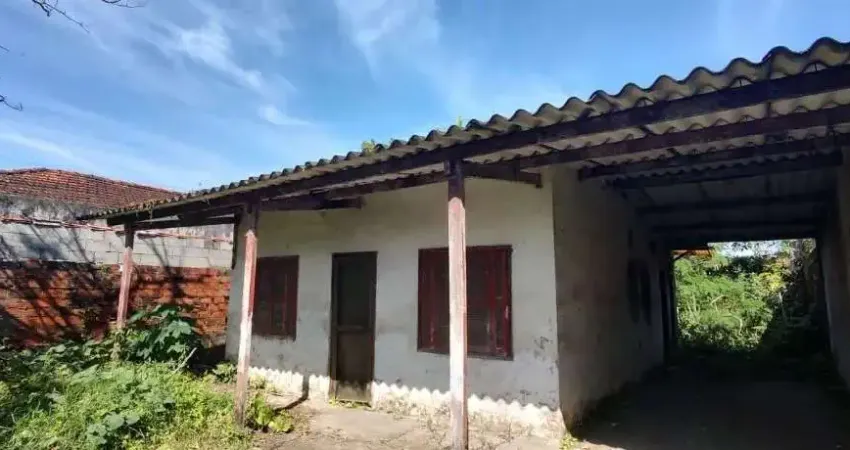 Terreno com uma casa à venda, 250 m² por r$ 190.000 - santa terezinha - itanhaém/sp - te0064