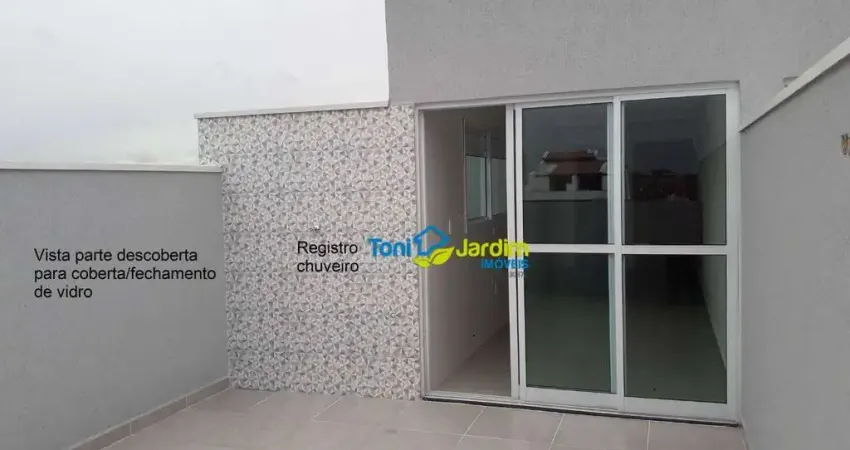 Cobertura com 2 dormitórios à venda, 93 m² por r$ 474.000,00 - utinga - santo andré/sp