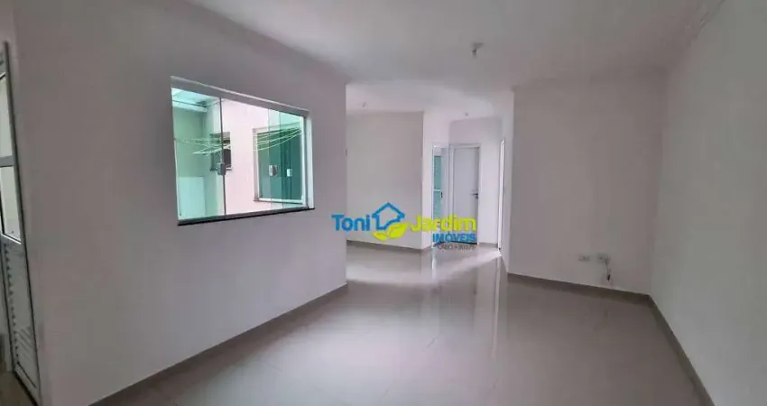 Apartamento com 2 dormitórios para alugar, 74 m² por R$ 2.437,50/mês - Utinga - Santo André/SP