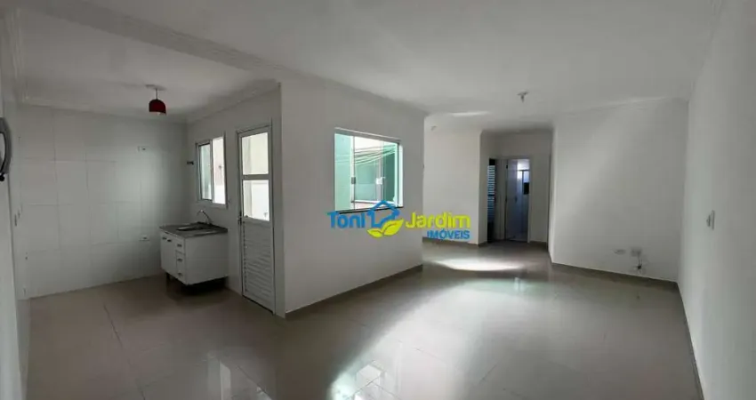 Apartamento com 2 dormitórios para alugar, 74 m² por R$ 2.237,50/mês - Utinga - Santo André/SP