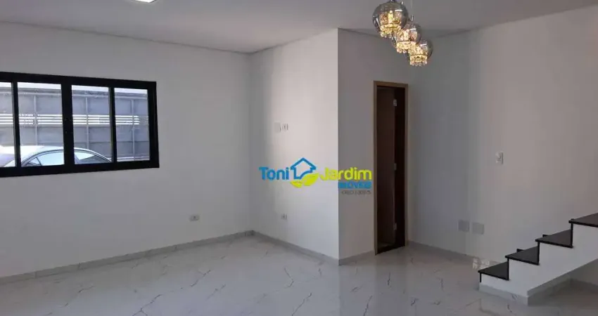 Sobrado com 3 dormitórios à venda, 102 m² por r$ 690.000,00 - vila lucinda - santo andré/sp