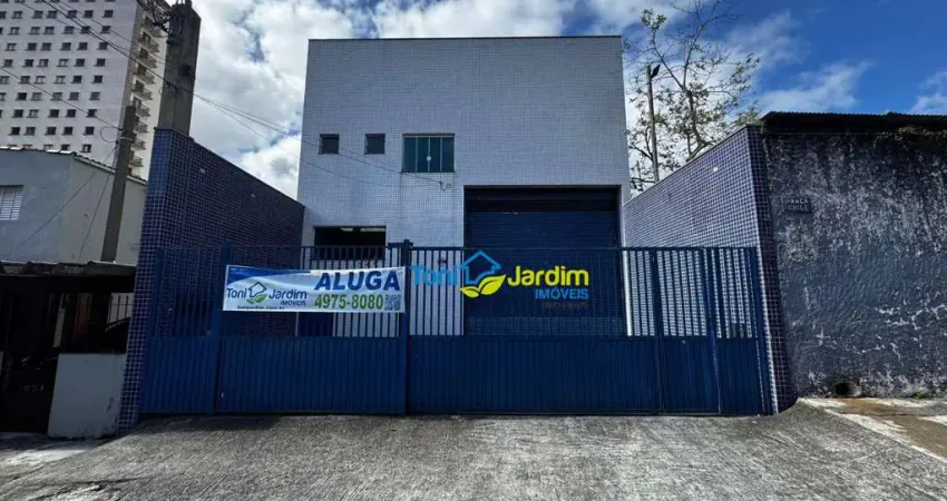 Galpão para alugar, 350 m² por r$ 12.979,08/mês - parque das nações - santo andré/sp
