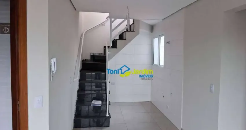 Cobertura com 2 dormitórios à venda, 91 m² por r$ 418.000,00 - utinga - santo andré/sp