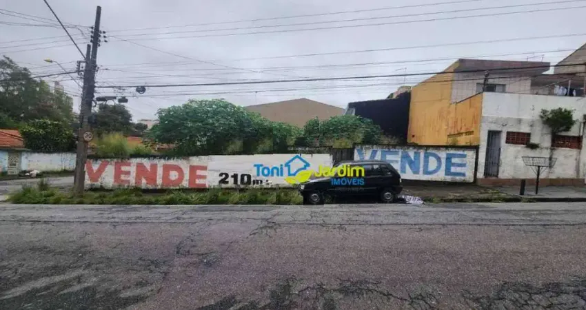 Terreno à venda, 210 m² por r$ 450.000,00 - vila cecília maria - santo andré/sp