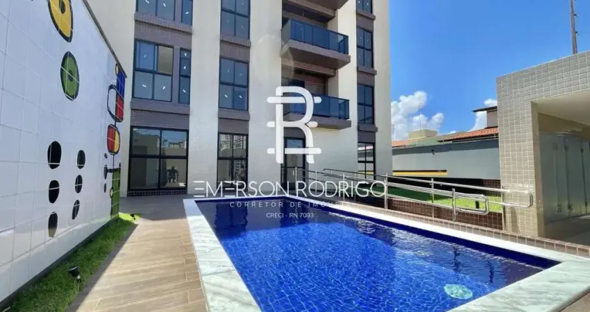 Apartamento para venda em natal, capim macio, 2 dormitórios, 1 suíte, 2 banheiros, 1 vaga