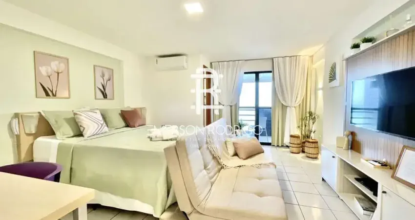 Apartamento para venda em natal, ponta negra, 1 dormitório, 1 suíte, 1 banheiro, 1 vaga